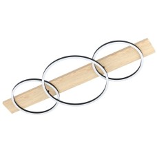 LED-ΠΛΑΦΟΝΙΕΡΑ ΜΑΥΡΟ/ΔΡΥΙΝΑ ΧΡΩΜΑΤΑ 'BOYAL' Eglo 99468 LED-ΠΛΑΦΟΝΙΕΡΑ ΜΑΥΡΟ/ΔΡΥΙΝΑ ΧΡΩΜΑΤΑ 'BOYAL' Eglo 99468