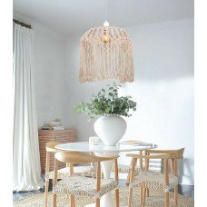 Inlight Κρεμαστό Φωτιστικό Vintage Μονόφωτο Πλέγμα Μπεζ 4532 Inlight Κρεμαστό Φωτιστικό Vintage Μονόφωτο Πλέγμα Μπεζ 4532