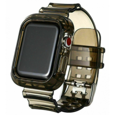 ΛΟΥΡΑΚΙ ΣΙΛΙΚΟΝΗΣ ΜΕ ΚΟΥΜΠΩΜΑ JELLY STRAP APPLE WATCH 44MM - ΔΙΑΦΑΝΟ ΜΑΥΡΟ ΛΟΥΡΑΚΙ ΣΙΛΙΚΟΝΗΣ ΜΕ ΚΟΥΜΠΩΜΑ JELLY STRAP APPLE WATCH 44MM - ΔΙΑΦΑΝΟ ΜΑΥΡΟ