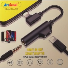 Έξυπνος προσαρμογέας 3 σε 1 Q-A185 ANDOWL | SA05002SMR80BK Έξυπνος προσαρμογέας 3 σε 1 Q-A185 ANDOWL | SA05002SMR80BK