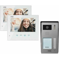 ΚΙΤ θυροτηλεόρασης Urmet 2 καλωδίων για 2 διαμερίσματα με οθόνη LCD 7'' και πλήκτρα αφής | 1730/2Family ΚΙΤ θυροτηλεόρασης Urmet 2 καλωδίων για 2 διαμερίσματα με οθόνη LCD 7'' και πλήκτρα αφής | 1730/2Family