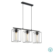 Eglo Loncino Κρεμαστό Φωτιστικό Μοντέρνο Τρίφωτο Ράγα Διάφανο 49496 Eglo Loncino Κρεμαστό Φωτιστικό Μοντέρνο Τρίφωτο Ράγα Διάφανο 49496