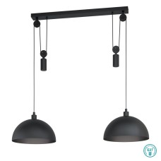 Eglo Winkworth 1 Κρεμαστό Φωτιστικό Μοντέρνο Δίφωτο Μαύρο 43436 Eglo Winkworth 1 Κρεμαστό Φωτιστικό Μοντέρνο Δίφωτο Μαύρο 43436