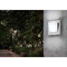 Eglo Calgary Στεγανή Επιτοίχια Πλαφονιέρα Εξωτερικού Χώρου με Ενσωματωμένο LED σε Γκρι Χρώμα 94114