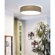 Eglo Pasteri Μοντέρνα Υφασμάτινη Πλαφονιέρα Οροφής με Ντουί E27 σε Γκρι χρώμα 57cm 97612 Eglo Pasteri Μοντέρνα Υφασμάτινη Πλαφονιέρα Οροφής με Ντουί E27 σε Γκρι χρώμα 57cm 97612