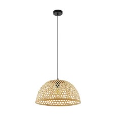 Eglo Claverdon Κλασικό Κρεμαστό Φωτιστικό Μονόφωτο με Ντουί E27 σε Καφέ Χρώμα 43254