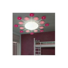 Eglo Viki 1 Μονόφωτο Παιδικό Φωτιστικό Πλαφονιέρα από Μέταλλο 60W με Υποδοχή E27 σε Ροζ Χρώμα 61.5cm 92147 Eglo Viki 1 Μονόφωτο Παιδικό Φωτιστικό Πλαφονιέρα από Μέταλλο 60W με Υποδοχή E27 σε Ροζ Χρώμα 61.5cm 92147