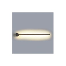 INLIGHT Μοντέρνο Φωτιστικό Τοίχου με Ενσωματωμένο LED και Θερμό Λευκό Φως σε Μαύρο Χρώμα LED Μεταλλικό Slim Γραμμικό 60cm Πλάτους 60cm 43014