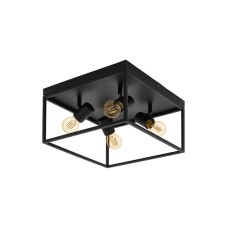 Eglo Silentina Μοντέρνα Μεταλλική Πλαφονιέρα Οροφής με Ντουί E27 σε Μαύρο χρώμα 36cm Κωδικός: 98334 Eglo Silentina Μοντέρνα Μεταλλική Πλαφονιέρα Οροφής με Ντουί E27 σε Μαύρο χρώμα 36cm Κωδικός: 98334