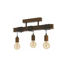Eglo Townshend Vintage Μεταλλική Πλαφονιέρα Οροφής με Ντουί E27 σε Καφέ χρώμα 55cm Κωδικός: 43522 Eglo Townshend Vintage Μεταλλική Πλαφονιέρα Οροφής με Ντουί E27 σε Καφέ χρώμα 55cm Κωδικός: 43522