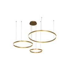 Zambelis Lights 1956 Μοντέρνο Κρεμαστό Φωτιστικό με Ενσωματωμένο LED σε Χρυσό Χρώμα