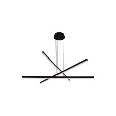 Zambelis Lights 1947 Μοντέρνο Κρεμαστό Φωτιστικό με Ενσωματωμένο LED σε Μαύρο Χρώμα