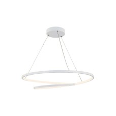 Zambelis Lights Μοντέρνο Κρεμαστό Φωτιστικό με Ενσωματωμένο LED σε Λευκό Χρώμα 180055
