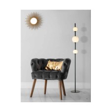 Zambelis Lights Μοντέρνο LED Φωτιστικό Δαπέδου Υ160xΜ22εκ. με Θερμό Λευκό Φως σε Μαύρο Χρώμα 20135