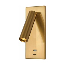 Zambelis Lights Μονό Σποτ με Ενσωματωμένο LED και Θερμό Φως σε Χρυσό Χρώμα H-67