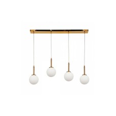 Inlight Μοντέρνο Κρεμαστό Φωτιστικό Πολύφωτο Ράγα για 4 Λαμπτήρες G9 σε Χρυσό Χρώμα 4016-4