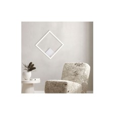 Zambelis Lights Μοντέρνα Μεταλλική Πλαφονιέρα Οροφής με Ενσωματωμένο LED σε Λευκό χρώμα 32cm 2030