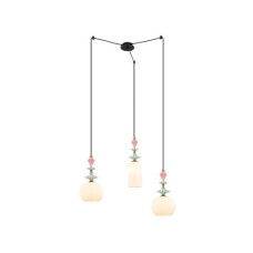 Zambelis Lights Μοντέρνο Κρεμαστό Φωτιστικό Τρίφωτο με Ντουί E27 Πολύχρωμο 22152 Zambelis Lights Μοντέρνο Κρεμαστό Φωτιστικό Τρίφωτο με Ντουί E27 Πολύχρωμο 22152