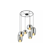 Zambelis Lights Μοντέρνο Κρεμαστό Φωτιστικό Πολύφωτο για 6 Λαμπτήρες G9 σε Ασημί Χρώμα 22147 Zambelis Lights Μοντέρνο Κρεμαστό Φωτιστικό Πολύφωτο για 6 Λαμπτήρες G9 σε Ασημί Χρώμα 22147