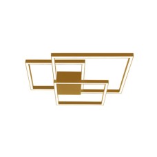 Zambelis Lights Μοντέρνα Μεταλλική Πλαφονιέρα Οροφής με Ενσωματωμένο LED σε Χρυσό χρώμα 56cm 2025