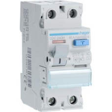Hager 40Α 30mA CDC240H Ρελέ Ράγας Διαρροής 40A Διπολικό CDC240H Hager 40Α 30mA CDC240H Ρελέ Ράγας Διαρροής 40A Διπολικό CDC240H