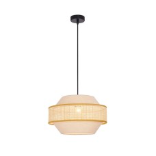 Viokef Erica Μοντέρνο Κρεμαστό Φωτιστικό Μονόφωτο με Ντουί E27 σε Μπεζ Χρώμα 4274500