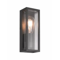 Zambelis Lights Στεγανή Επιτοίχια Πλαφονιέρα Εξωτερικού Χώρου E27 σε Μαύρο Χρώμα E201 Zambelis Lights Στεγανή Επιτοίχια Πλαφονιέρα Εξωτερικού Χώρου E27 σε Μαύρο Χρώμα E201