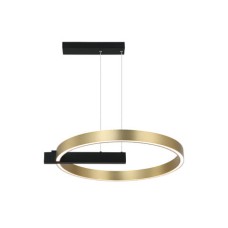 Zambelis Lights Μοντέρνο Κρεμαστό Φωτιστικό με Ενσωματωμένο LED σε Χρυσό Χρώμα 22011