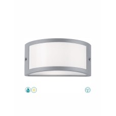 Viokef Limnos Στεγανή Επιτοίχια Πλαφονιέρα Εξωτερικού Χώρου E27 σε Γκρι Χρώμα 4049100 Viokef Limnos Στεγανή Επιτοίχια Πλαφονιέρα Εξωτερικού Χώρου E27 σε Γκρι Χρώμα 4049100