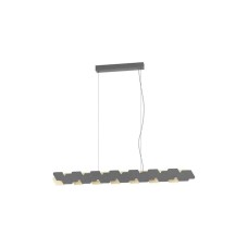 Eglo Altagracia Μοντέρνο Κρεμαστό Φωτιστικό Ράγα με Ενσωματωμένο LED σε Γκρι Χρώμα 390032 Eglo Altagracia Μοντέρνο Κρεμαστό Φωτιστικό Ράγα με Ενσωματωμένο LED σε Γκρι Χρώμα 390032