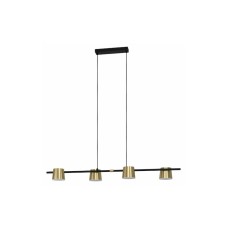 Eglo Altamira Μοντέρνο Κρεμαστό Φωτιστικό Πολύφωτο Ράγα για 4 Λαμπτήρες GU10 σε Χρυσό Χρώμα 39985 Eglo Altamira Μοντέρνο Κρεμαστό Φωτιστικό Πολύφωτο Ράγα για 4 Λαμπτήρες GU10 σε Χρυσό Χρώμα 39985