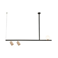 Zambelis Lights Μοντέρνο Κρεμαστό Φωτιστικό Τρίφωτο Ράγα σε Μαύρο Χρώμα 22227 Zambelis Lights Μοντέρνο Κρεμαστό Φωτιστικό Τρίφωτο Ράγα σε Μαύρο Χρώμα 22227