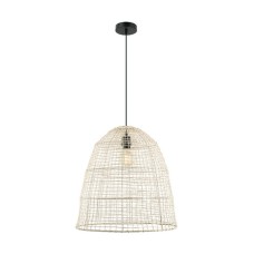 Zambelis Lights Μοντέρνο Κρεμαστό Φωτιστικό Μονόφωτο Πλέγμα με Ντουί E27 σε Λευκό Χρώμα 20230 Zambelis Lights Μοντέρνο Κρεμαστό Φωτιστικό Μονόφωτο Πλέγμα με Ντουί E27 σε Λευκό Χρώμα 20230