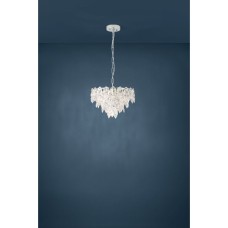 Eglo Carvario Μοντέρνο Κρεμαστό Φωτιστικό Πολύφωτο για 7 Λαμπτήρες E14 σε Ασημί Χρώμα 39723