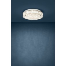 Eglo Balparda Μοντέρνα Πλαφονιέρα Οροφής με Ενσωματωμένο LED και Κρύσταλλα σε Ασημί χρώμα 39746 Eglo Balparda Μοντέρνα Πλαφονιέρα Οροφής με Ενσωματωμένο LED και Κρύσταλλα σε Ασημί χρώμα 39746