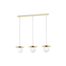 Eglo Arenales Μοντέρνο Κρεμαστό Φωτιστικό Τρίφωτο Ράγα με Ντουί E27 σε Μπρούτζινο Χρώμα   39953