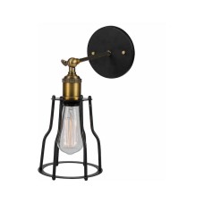 VK Lighting VK/0304/B Vintage Φωτιστικό Τοίχου με Ντουί E27 σε Μαύρο Χρώμα VK Lighting VK/0304/B Vintage Φωτιστικό Τοίχου με Ντουί E27 σε Μαύρο Χρώμα