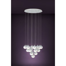 Eglo Mioglia Μοντέρνο Κρεμαστό Φωτιστικό με Ενσωματωμένο LED σε Ασημί Χρώμα 39528 Eglo Mioglia Μοντέρνο Κρεμαστό Φωτιστικό με Ενσωματωμένο LED σε Ασημί Χρώμα 39528