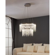 Eglo Antelao Πολυέλαιος με Κρύσταλλα Διάφανος 39281 Eglo Antelao Πολυέλαιος με Κρύσταλλα Διάφανος 39281