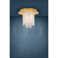 Eglo Valalones Vintage Πλαφονιέρα Οροφής με Ενσωματωμένο LED και Κρύσταλλα σε Χρυσό χρώμα 39398 Eglo Valalones Vintage Πλαφονιέρα Οροφής με Ενσωματωμένο LED και Κρύσταλλα σε Χρυσό χρώμα 39398