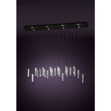 Eglo Sardenara Μοντέρνο Κρεμαστό Φωτιστικό Ράγα με Ενσωματωμένο LED σε Μαύρο Χρώμα 390211 Eglo Sardenara Μοντέρνο Κρεμαστό Φωτιστικό Ράγα με Ενσωματωμένο LED σε Μαύρο Χρώμα 390211