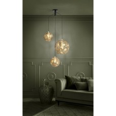 Eglo Skoura Μοντέρνο Κρεμαστό Φωτιστικό Τρίφωτο με Ντουί E27 σε Χρυσό Χρώμα 39758 Eglo Skoura Μοντέρνο Κρεμαστό Φωτιστικό Τρίφωτο με Ντουί E27 σε Χρυσό Χρώμα 39758