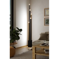 Eglo Estanterios Μοντέρνο LED Φωτιστικό Δαπέδου Υ160xΜ13εκ. με Θερμό Λευκό Φως σε Μαύρο Χρώμα 39908