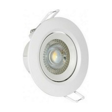 VK Lighting VK/04108/W/C Στρογγυλό Πλαστικό Χωνευτό Σποτ με Ενσωματωμένο LED και Φυσικό Λευκό Φως 5W Κινούμενο σε Λευκό χρώμα 9x9cm VK Lighting VK/04108/W/C Στρογγυλό Πλαστικό Χωνευτό Σποτ με Ενσωματωμένο LED και Φυσικό Λευκό Φως 5W Κινούμενο σε Λευκό χρώμα 9x9cm