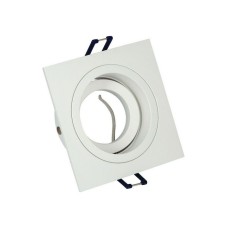 VK Lighting VK/03114G/W Τετράγωνο Μεταλλικό Χωνευτό Σποτ με Ντουί GU10 Κινούμενο σε Λευκό χρώμα 9.2x9.2cm VK Lighting VK/03114G/W Τετράγωνο Μεταλλικό Χωνευτό Σποτ με Ντουί GU10 Κινούμενο σε Λευκό χρώμα 9.2x9.2cm