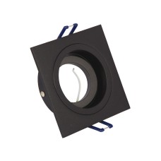 VK Lighting VK/03114G/B Τετράγωνο Μεταλλικό Χωνευτό Σποτ με Ντουί GU10 σε Μαύρο χρώμα 9.2x9.2cm VK Lighting VK/03114G/B Τετράγωνο Μεταλλικό Χωνευτό Σποτ με Ντουί GU10 σε Μαύρο χρώμα 9.2x9.2cm