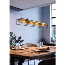 Eglo NOHALES Κρεμαστό Πολύφωτο για 4 Λαμπτήρες E27 Μαύρο 43788 Eglo NOHALES Κρεμαστό Πολύφωτο για 4 Λαμπτήρες E27 Μαύρο 43788