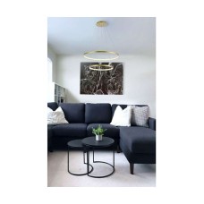 Atman Toledo Μοντέρνο Κρεμαστό Φωτιστικό με Ενσωματωμένο LED σε Χρυσό Χρώμα LEG-100R02L-GD Atman Toledo Μοντέρνο Κρεμαστό Φωτιστικό με Ενσωματωμένο LED σε Χρυσό Χρώμα LEG-100R02L-GD