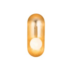 Zambelis Lights Leaf Μοντέρνο Φωτιστικό Τοίχου με Ντουί G9 σε Χρυσό Χρώμα Πλάτους 32cm 22059