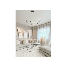 Atman Cordoba Μοντέρνο Κρεμαστό Φωτιστικό με Ενσωματωμένο LED σε Μαύρο Χρώμα LEG-22001-BL